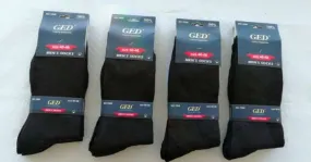 Adaptable men's socks with Reference 415 in Black.