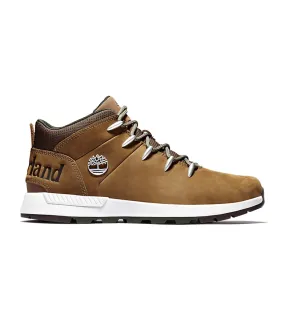 Brown Leather Sprint Trekker Mid Boots.