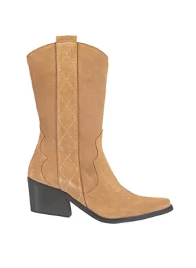 Popa Parati Camel Suede Boots Women