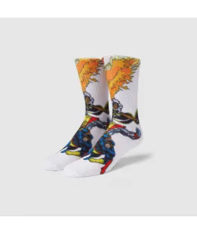 HUF X-Men White Sense Shattering Socks