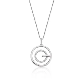 Colgantes de plata motivo circular bao en rosa