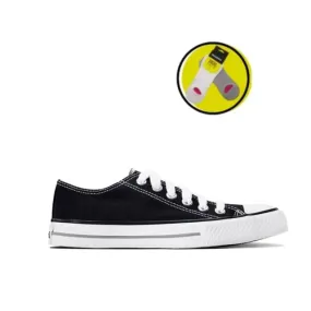 John Foos 182 Ng Women's Canvas Sneakers + Free Socks