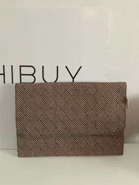 LEFTIES pink and black herringbone bags