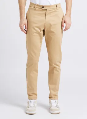 LES DEUX COMO - Pantalón chino slim fit de algodón elástico en beige