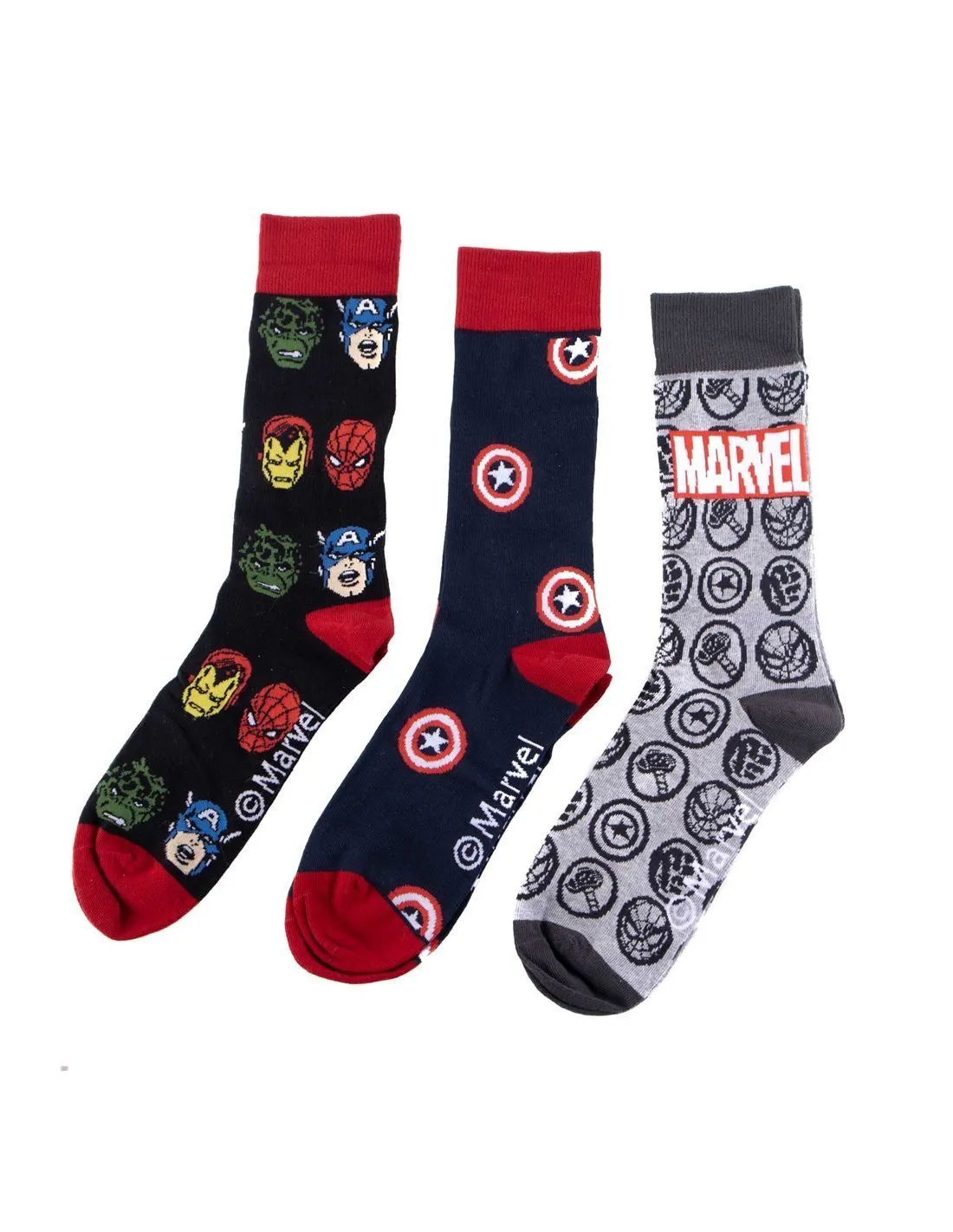 MARVEL - Pack 3 calcetines Marvel 2900001587 Hombre
