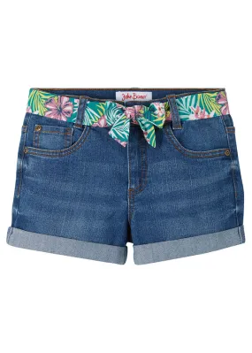 Blue stone shorts