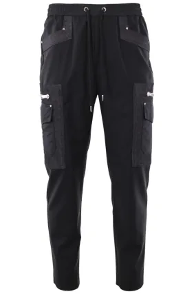 Pantalón negro cargo mix