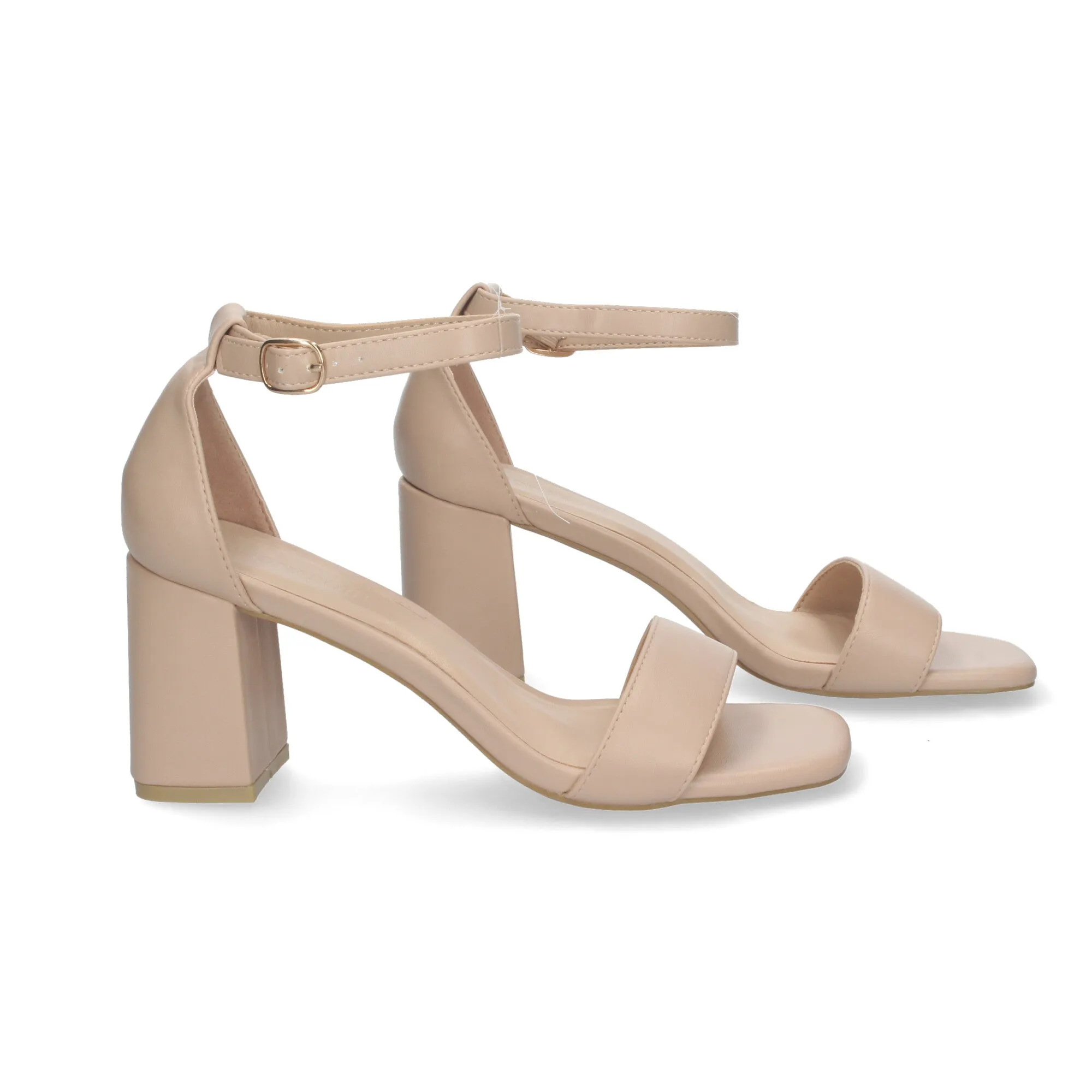 Sandalia Tacón Mili - Beige
