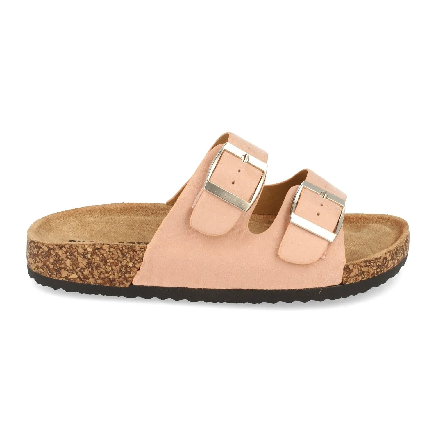 Flat women's pink bio plant sandals 1AY-1056